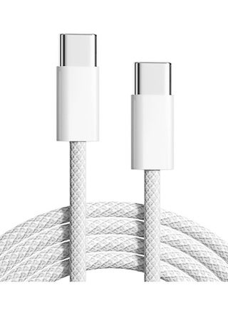 كابل شحن فائق السرعة USB Type-C إلى Type-C بطول 1 متر وقدرة لأجهزة iPhone 16/15، iPad، iPad mini 7، MacBook Pro، Samsung S25 Ultra/S24/S23، وHuawei P70 - view 3