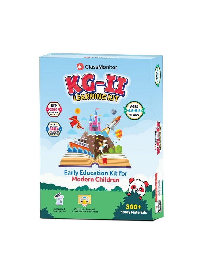 ClassMonitor ClassMonitor KG2 Learning Kit with 300+ Activity Kit Worksheets for Kids Includes English, Maths for Kids Complete Preschool Learning Educational Kit for 4.5-5.5 Years  - Image 1