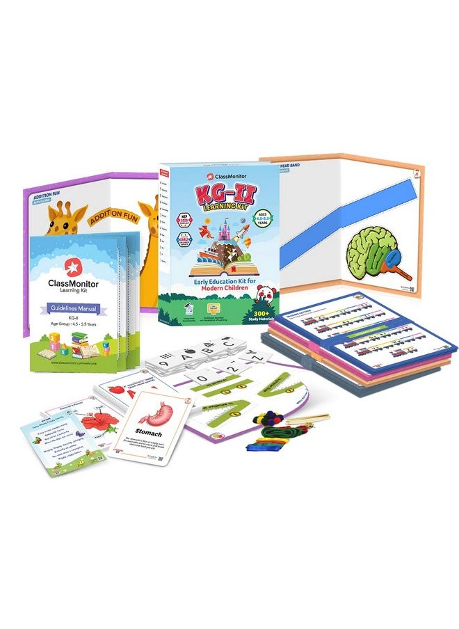 ClassMonitor ClassMonitor KG2 Learning Kit with 300+ Activity Kit Worksheets for Kids Includes English, Maths for Kids Complete Preschool Learning Educational Kit for 4.5-5.5 Years  - Image 2