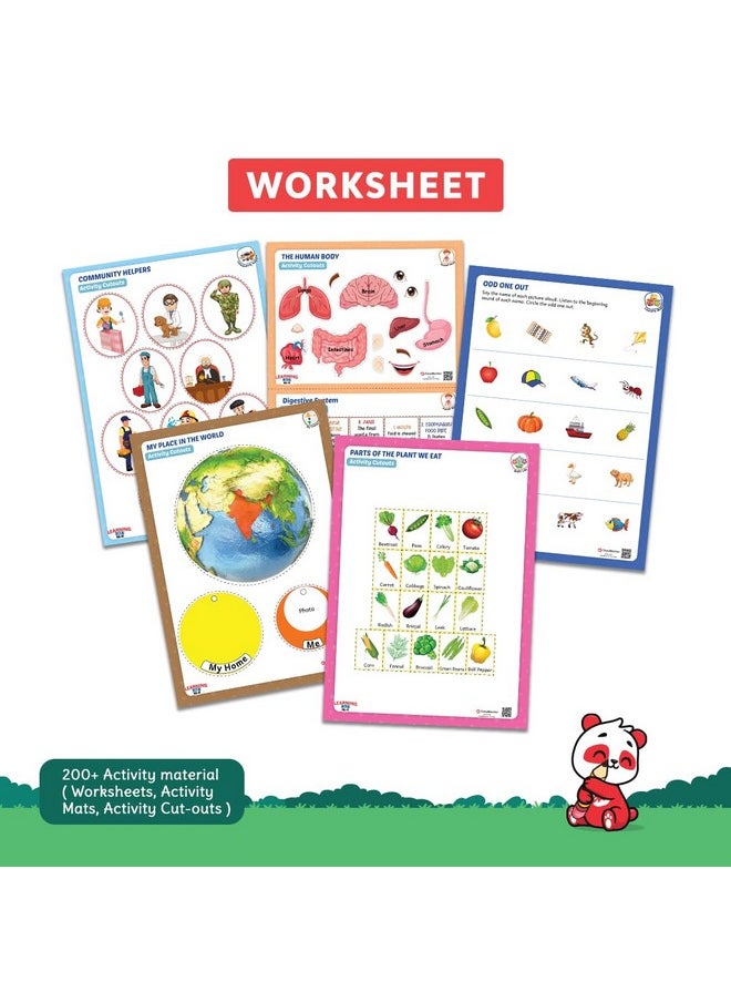 ClassMonitor ClassMonitor KG2 Learning Kit with 300+ Activity Kit Worksheets for Kids Includes English, Maths for Kids Complete Preschool Learning Educational Kit for 4.5-5.5 Years  - Image 5