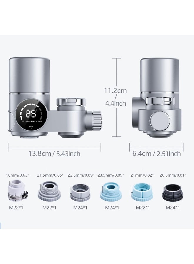 general Water Filter for Sink Faucet, NSF Certified Faucet Mount Water Filtration with Real-Time Filter Life Indicator, Reduces Lead Chlorine, Heavy Metals (Incl. 1 Filter, 13 adaptors) - Image 3