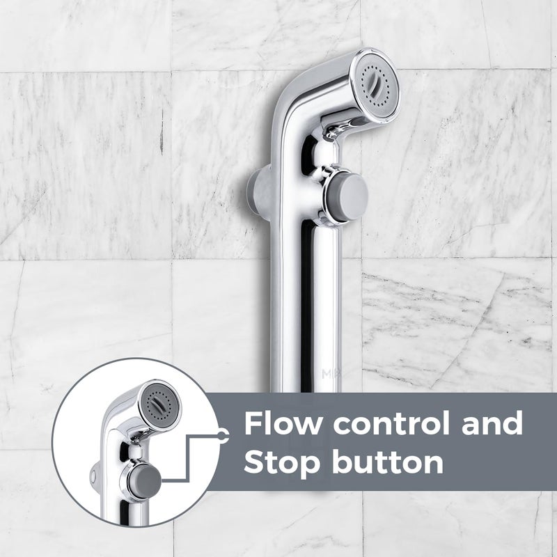 Mila India Mila Switchstrem Health Faucet MHHC0401CM Health Faucet Chrome Hose 12 Metres - Image 2