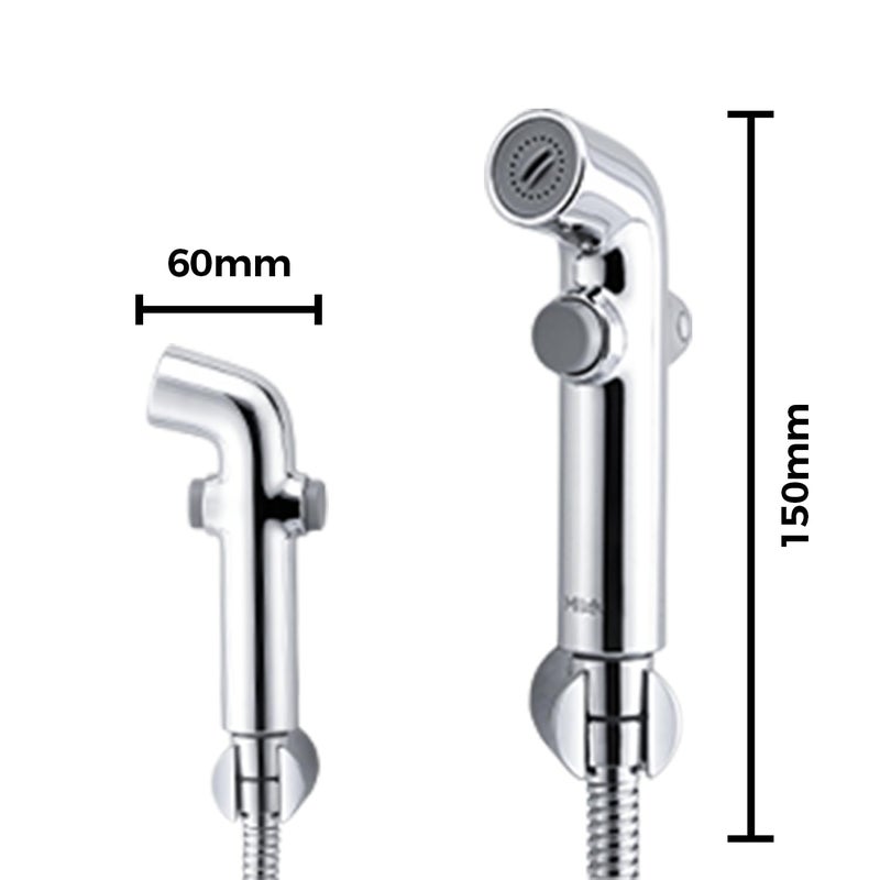 Mila India Mila Switchstrem Health Faucet MHHC0401CM Health Faucet Chrome Hose 12 Metres - Image 4