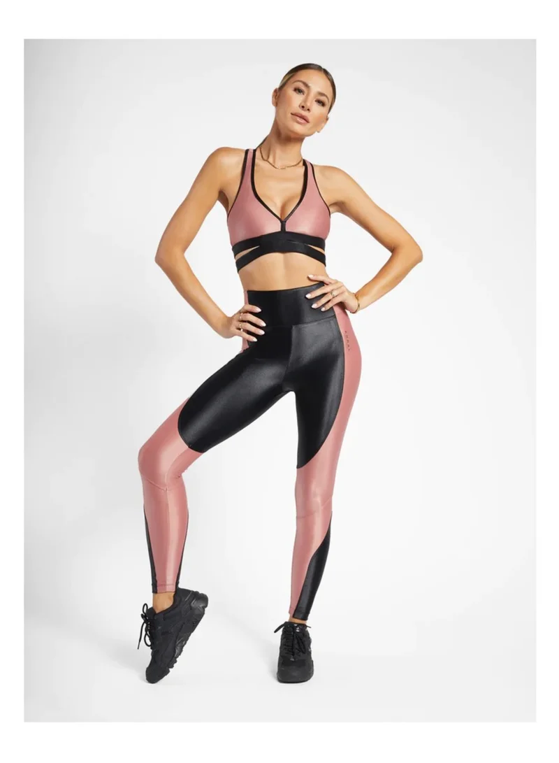 Koral Dusty Rose/Black Koral Forfeit H.R Infinity Legging,  A2623Hs04-L-Pnk/Blk for Women | Best Price UAE