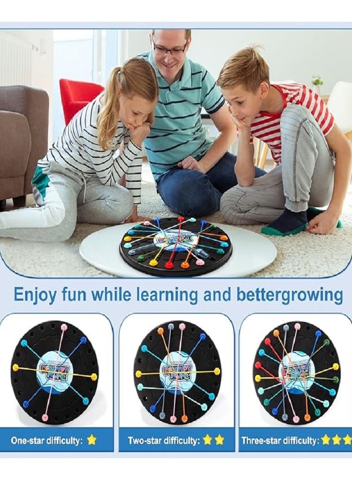 Rope Untangling Puzzle Game - Logic Training & Strategy Brain Teaser, Family-Friendly Knot Challenge with Adjustable Difficulty, Portable Travel Thinking Toy - Image 5
