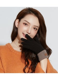 Women's Autumn And Winter Warm Outdoor Windproof Plush Korean Cute Cold Proof Gloves