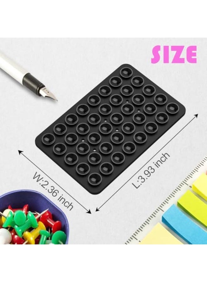 NIBEMINENT 2PACK Silicone Double Sided Suction Phone Case Mount, Detachable Hands Free & Strong Grip Holder for Selfies & Videos, Compatible iPhone Android (Black, 2Pack 40 Suction Cups)  - Image 5