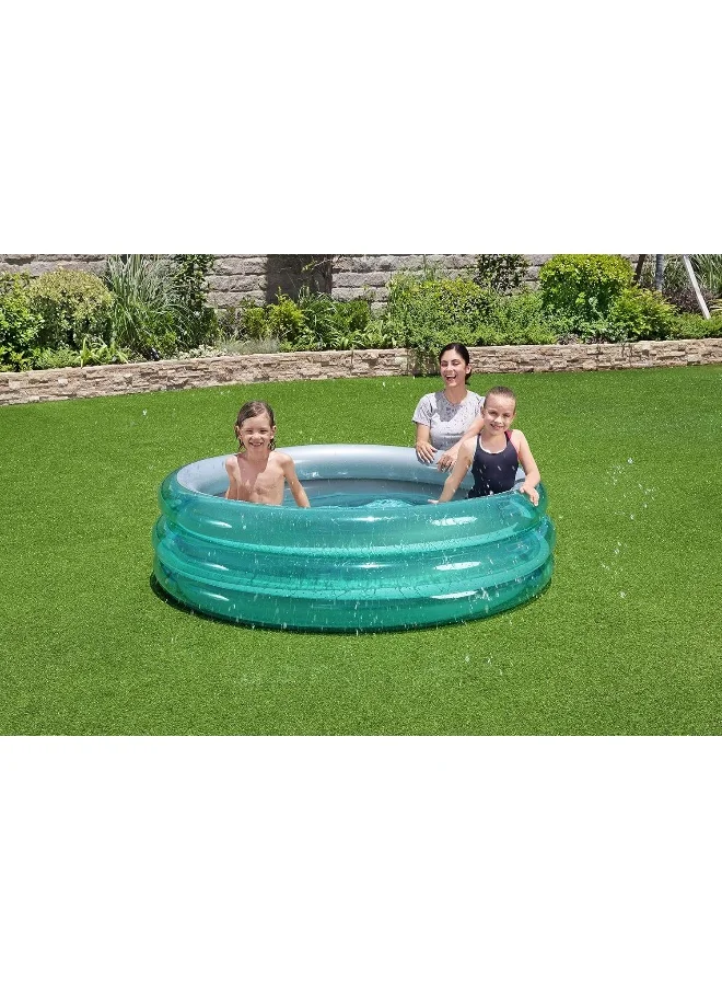 Bestway 67" x H21" Big Metallic 3-Ring Pool