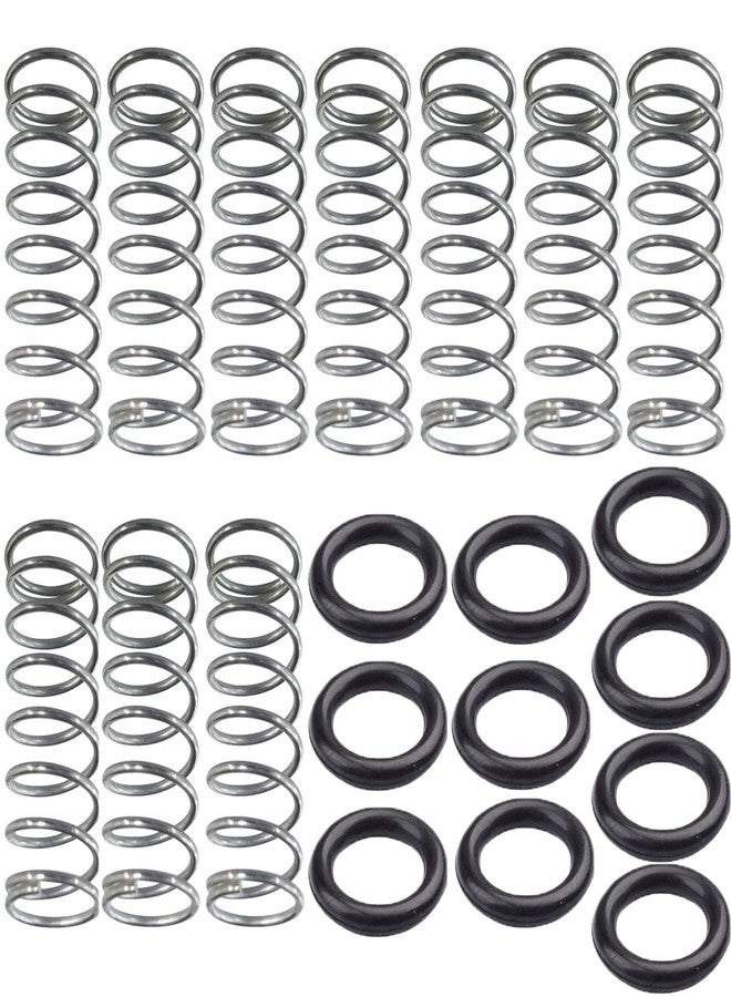 TorSor 10 Sets Pig Water Nipples Spring Replacement with O-Ring Seals Gasket Hog Waterer Nipple Springs Parts for Pig Nipples Water Feeder Barrel Sows Hogs Piglets Automatic Piggy Waterer Drinker - Image 1