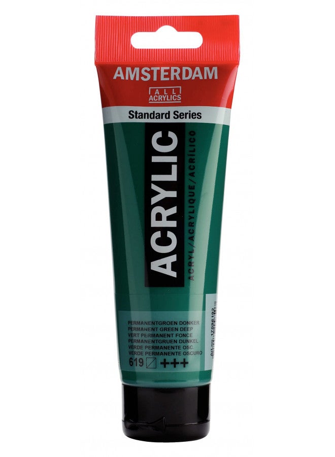 Amsterdam Standard Series Acrylic Tube 120 ml Permanent green deep 619 (17096192) - Image 2