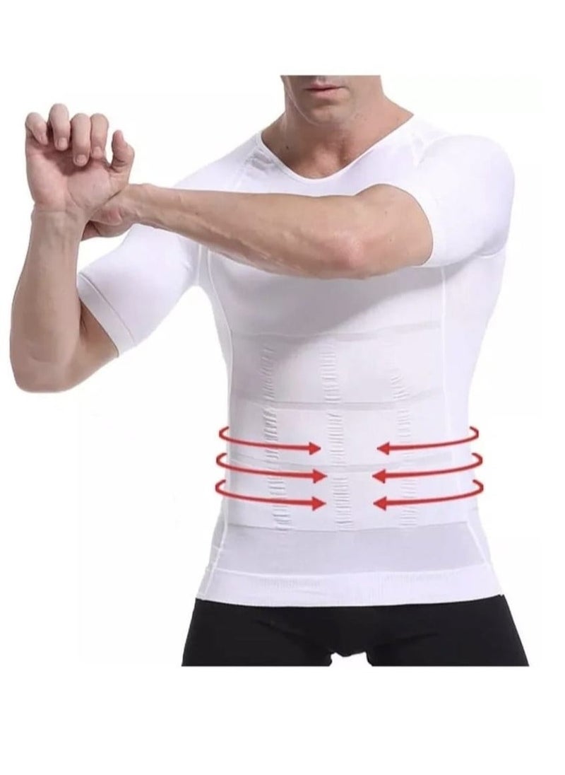 Generic 2-Pack Men's Slim Fit Vest - Compression Shirt for Running & Gym, Slim Body Compression Shaper to Tighten and Coordinate the Abdominal Area, Size XL - Image 2