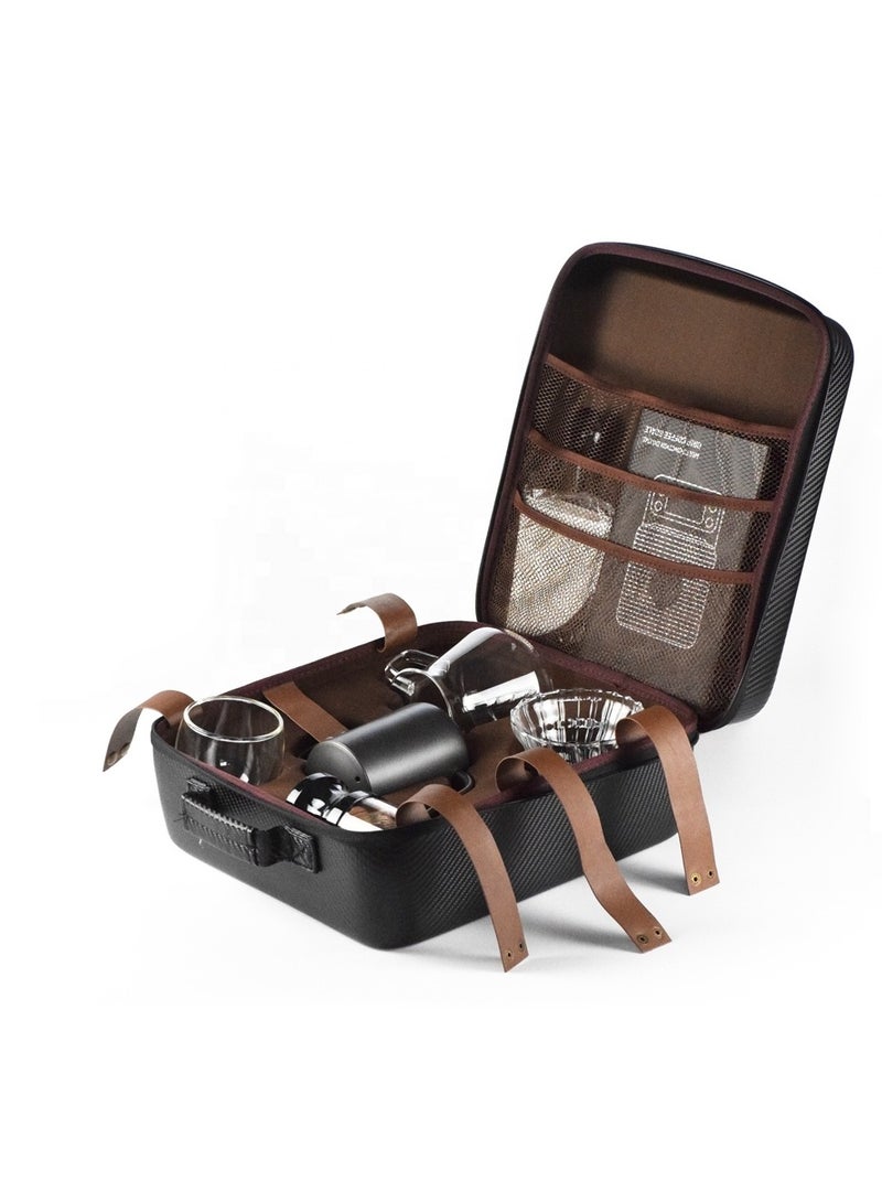 Toshionics طقم صانع القهوة V60 بالتنقيط مع غلاية القهوة وميزان، طقم قهوة يدوي شامل للسفر والتخييم، هدية قهوة - Image 3