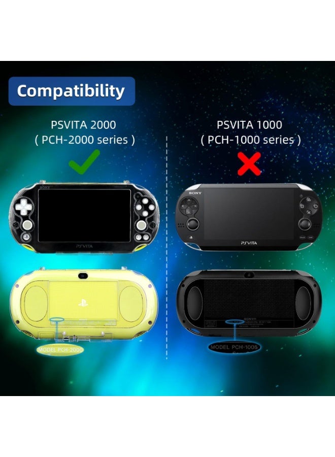 eWINNER Clear Hard Case Transparent Protective Cover Shell Skin for Sony PSV 2000 Psvita PS Vita PSV 2000 Crystal Console Body Full Protector - Image 5