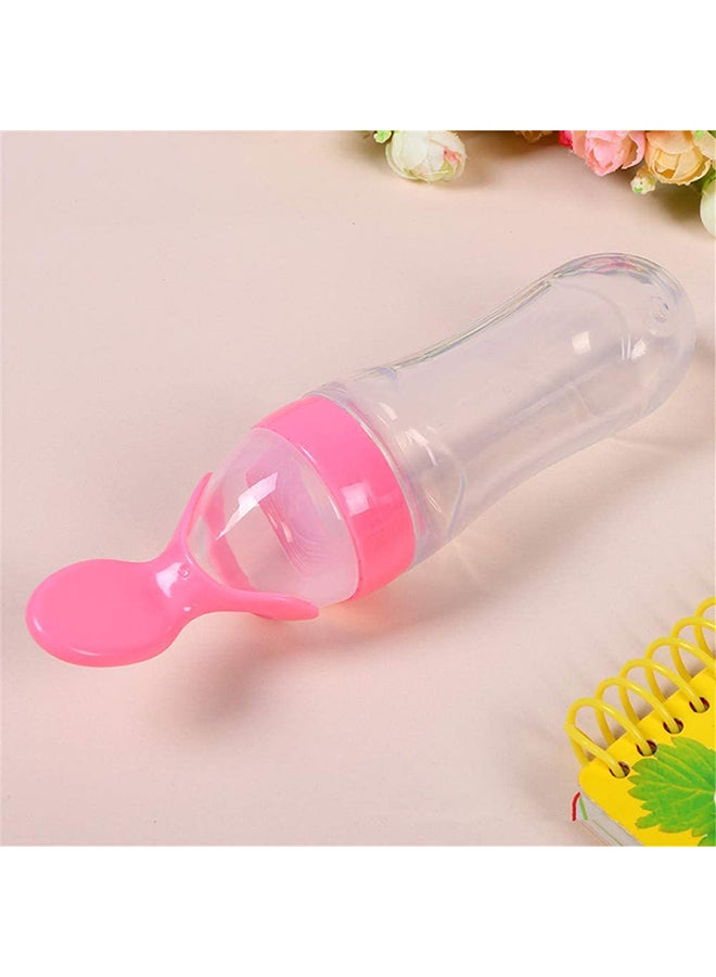 Silicone Natural, Flexible Feeding Bottle And Spoon Comfortable For Baby - 90Ml - Image 4