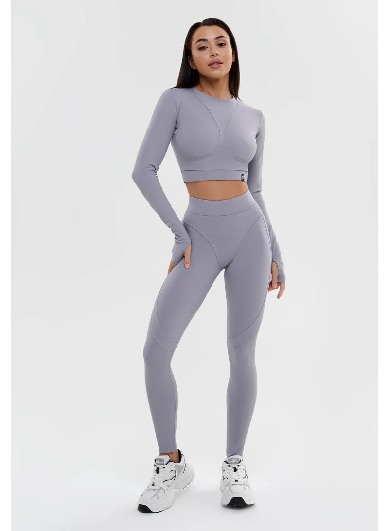 Bona Fide Extra Push Up Gray Bona Fide Lifting Leggings for Women - Scrunch Leggings High Waisted Tummy Control - Gym Workout Yoga Pants for Women | Best Price UAE