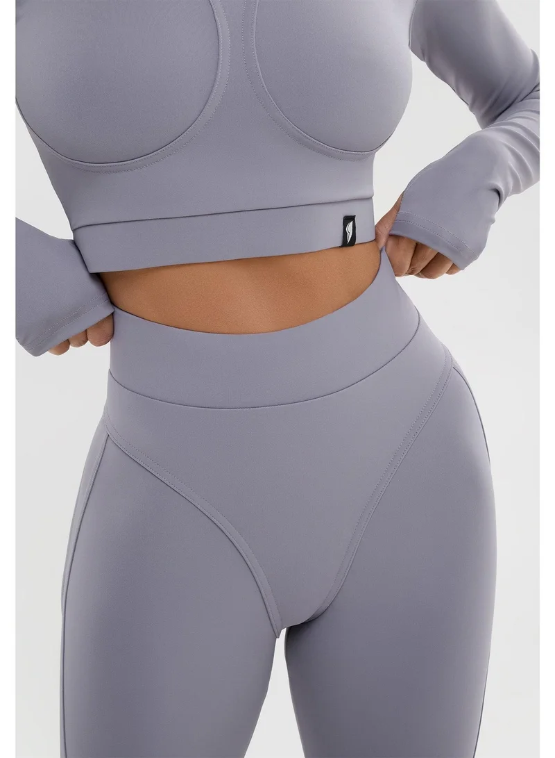 Bona Fide Extra Push Up Gray Extra High Waist Gym Leggings for Women for Women | Best Price UAE