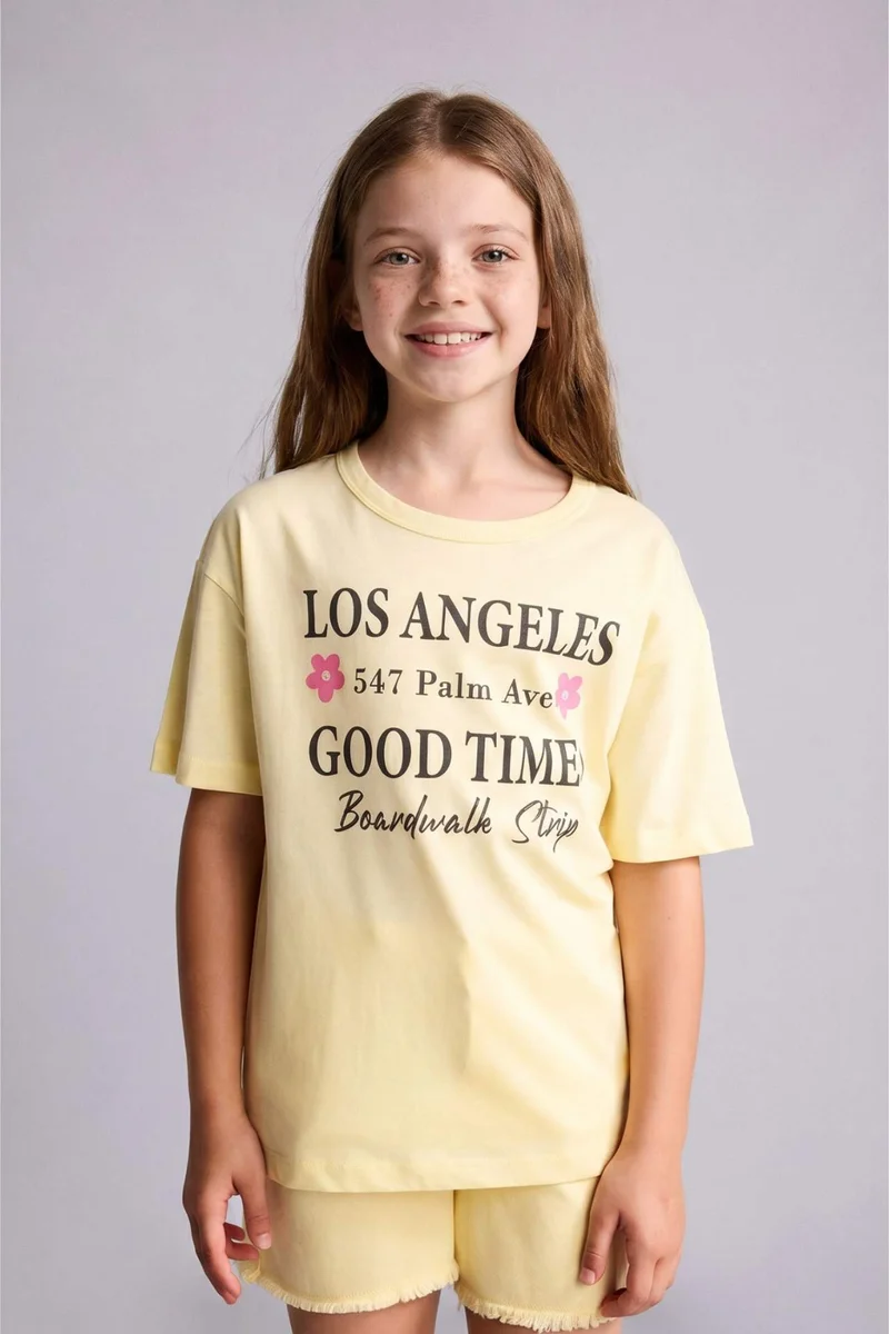 ديفاكتو 2 piece Printed Short Sleeve T-Shirt