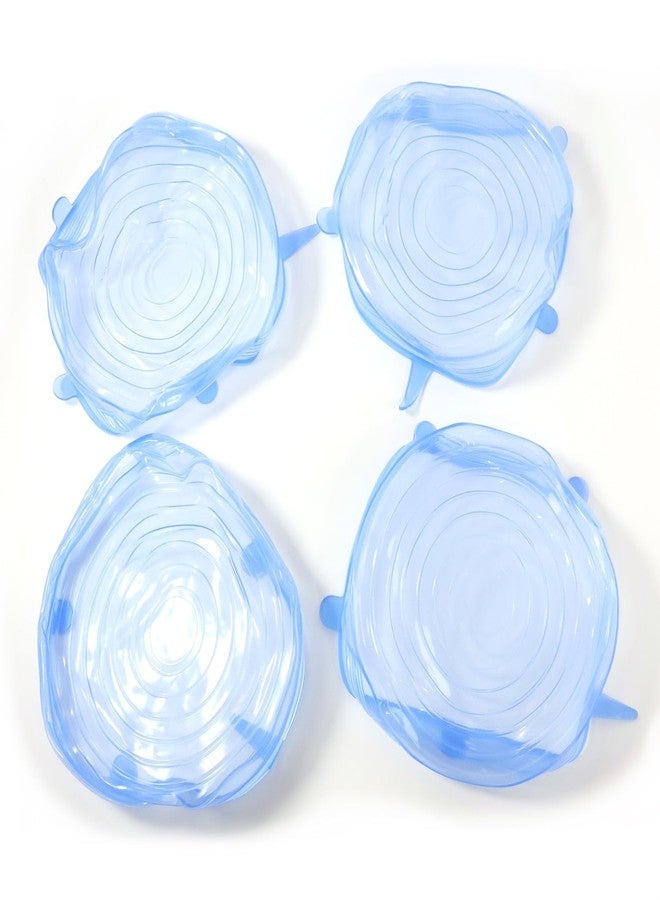 Oblivion Silicone Lids For Bowls – Reusable Stretch Lids Set for Containers, Utensils, Fruits & Food Covers – Airtight Flexible Silicone Covers for Kitchen Storage, Freshness & Spill Proof (Pack of 4) - Image 1