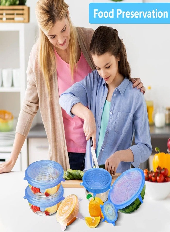 Oblivion Silicone Lids For Bowls – Reusable Stretch Lids Set for Containers, Utensils, Fruits & Food Covers – Airtight Flexible Silicone Covers for Kitchen Storage, Freshness & Spill Proof (Pack of 4) - Image 5