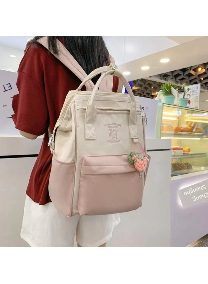 School bag, leisure backpack, purple school bag, lightweight backpack  - Image 1