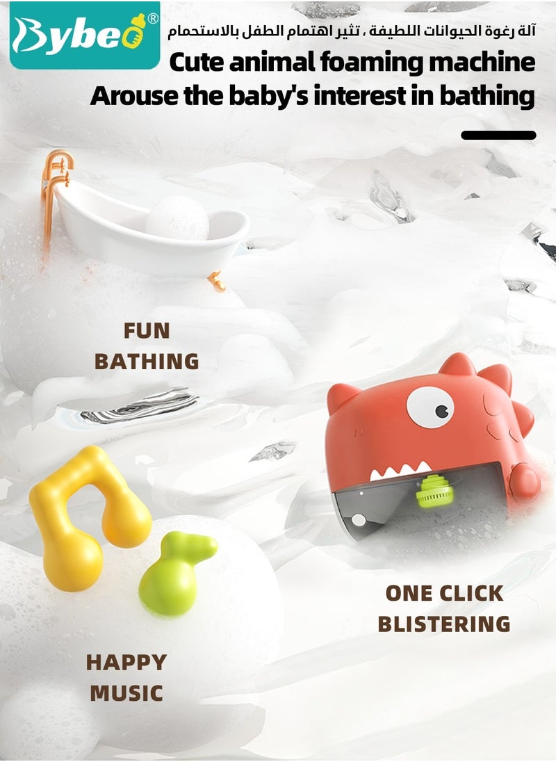 Bybeo Baby Bath Toys Set, Baby Bubble Bath Toy, Kids Shower Toy, Bathtub Playset, Bubble Machine Maker with Music+4-piece Duck Toy+5-piece Ocean Balls  - Image 4