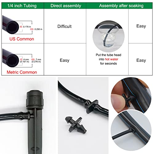 Topiverse 25 Pcs Drip Irrigation Emitters, Adjustable Flow 0-20 GPH Irrigation Drippers with Stake, Full Circle Flow Sprinkler Head, Micro Sprinkler for Garden Patio Lawn Flower Bed - Image 4
