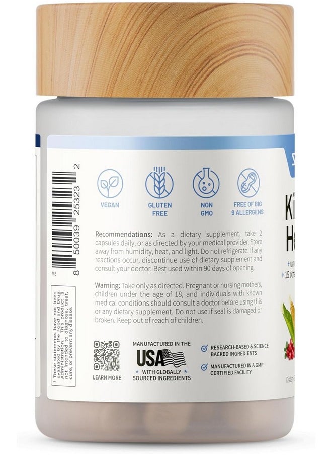 SNAP SUPPLEMENTS Snap Supplements Kidney Health Support Supplement with Vitamins, Uva Ursi, Cranberry Extract and Stinging Nettle Leaf Powder, Supports Kidney and Urinary Tract Health for Women and Men, 60 Capsules  - Image 5