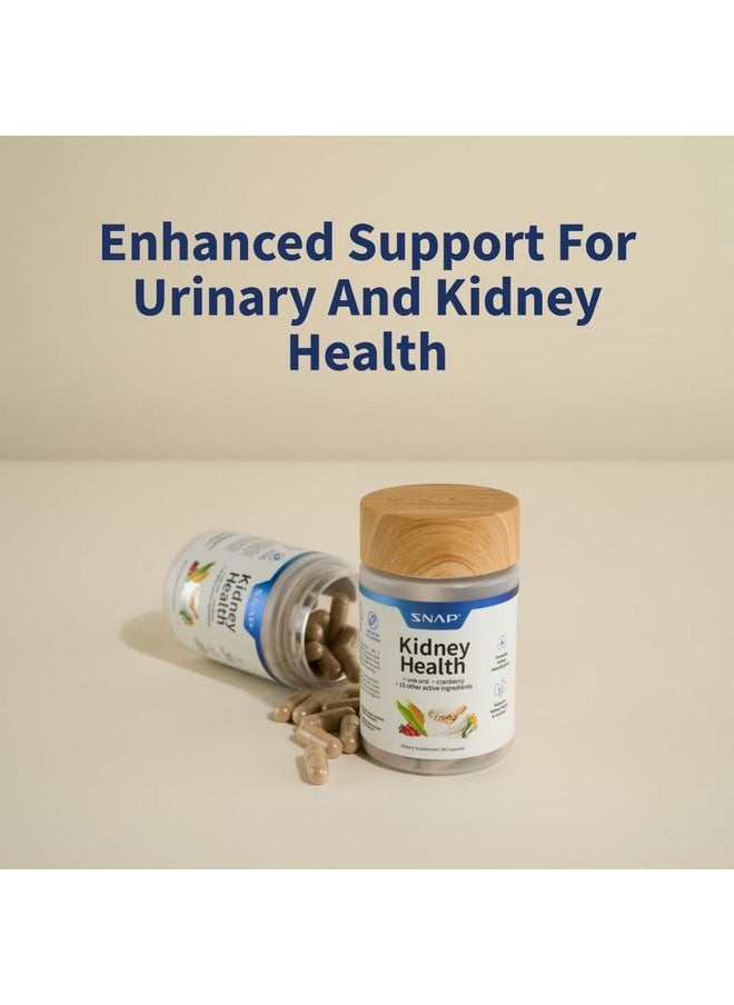 SNAP SUPPLEMENTS Snap Supplements Kidney Health Support Supplement with Vitamins, Uva Ursi, Cranberry Extract and Stinging Nettle Leaf Powder, Supports Kidney and Urinary Tract Health for Women and Men, 60 Capsules  - Image 3