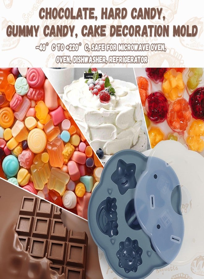 MIICASA Silicone Feeding Set, Led Weaning Supplies, Food Tableware Suction Plate, Bowl, Spoons, Fork, Waterproof Bib, Cup & Complementary Food Cake Mold, Baby Eating Utensils - Image 4