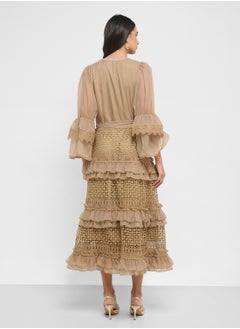 Khizana Dress With Tiered Baby Ruffles  - Image 2