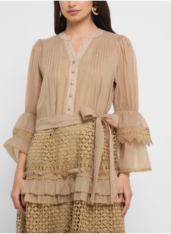Khizana Dress With Tiered Baby Ruffles  - Image 3