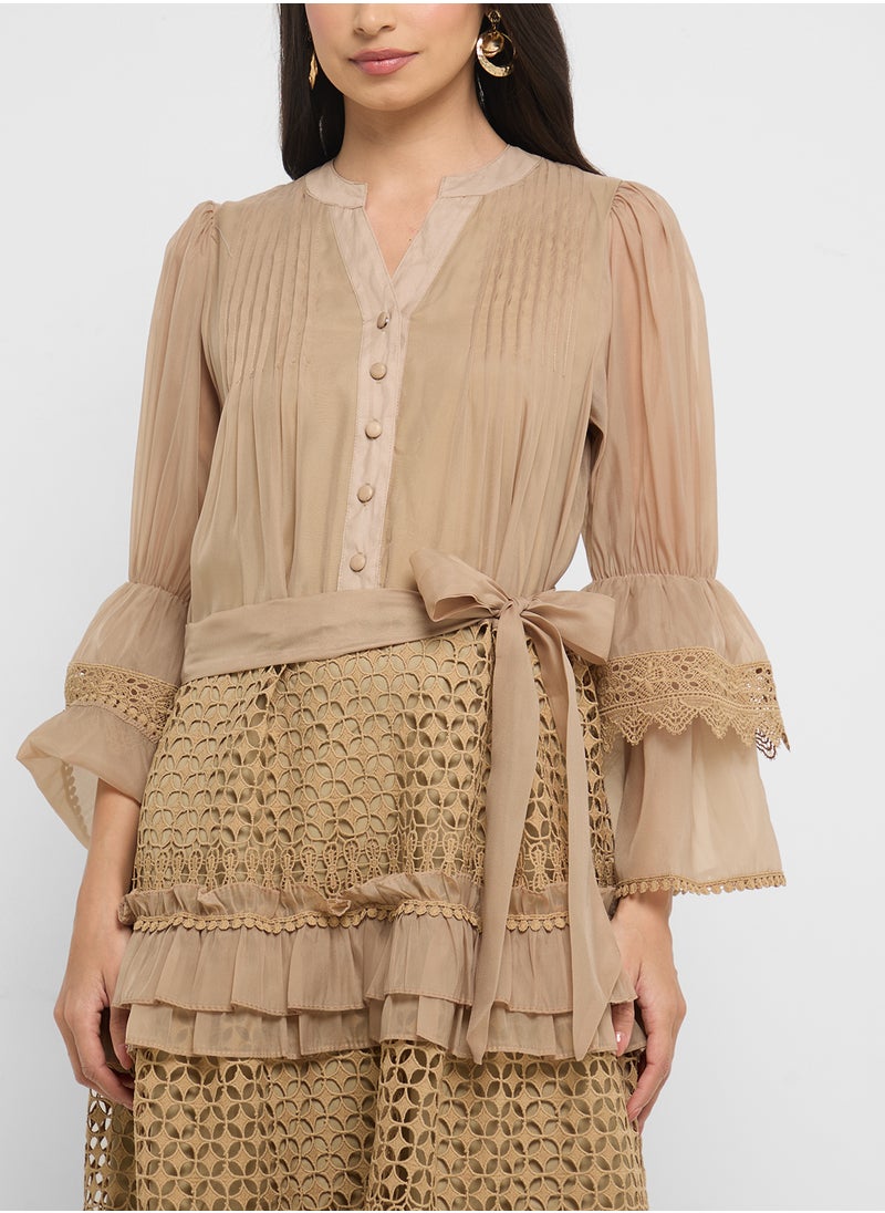 Khizana Dress With Tiered Baby Ruffles  - Image 3