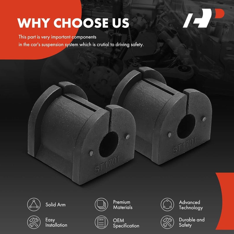 A-Premium Rear Sway Bar Bushing Kit for Mitsubishi - Image 5