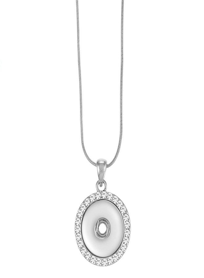 Ginger Snaps Bling Necklace | Interchangeable, Customizable & Adjustable Snap Jewelry Collection | Button Charms for Necklaces, Bracelets & Rings | Standard Size | SN90-41 - Image 1