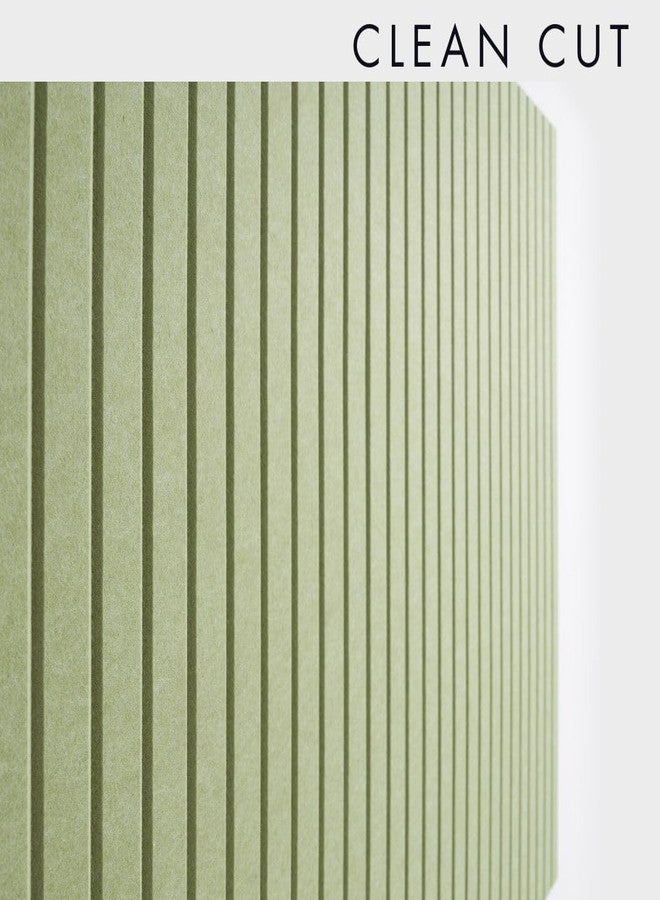 VIVELDA Large Cork Boards for Walls Black Felt Alternative - Slat Wall Paneling, Bulletin Board Tiles for Home Decor, Push Pin Corkboard Organizer for Office or Classroom-12-Pack Panel Kit (Avocado) - Image 4