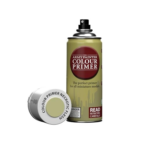 The Army Painter Color Primer Spray Paint, Necrotic Flesh, 400ml, 13.5oz - Acrylic Spray Undercoat for Miniature Painting - Spray Primer for Plastic Miniatures - Image 1