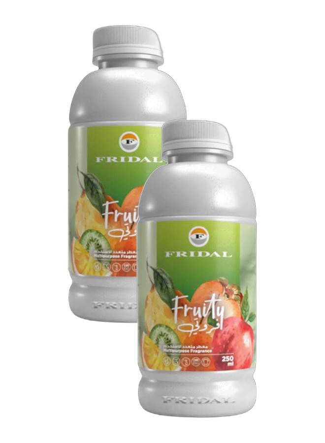 فرايدل منظف منزلي متعدد الأغراض برائحة الفواكه، متعدد الألوان، 250 جرام (عبوة من قطعتين) - Image 1