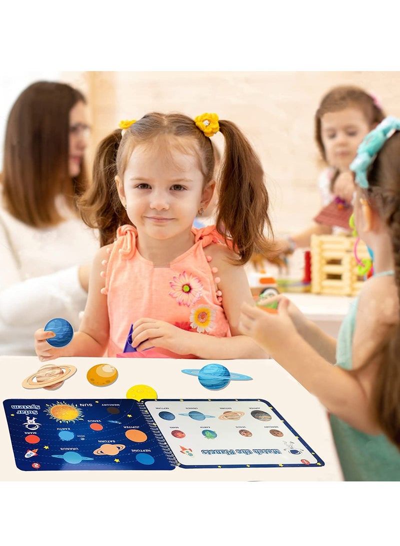 Zikra Preschool Montessori Toys for Toddlers, Space Busy Book Learning Toys for Kids Toddlers Preschool Learning Activities, Autism Sensory Educational Toys for Boys Girls Birthday Gifts - Image 2