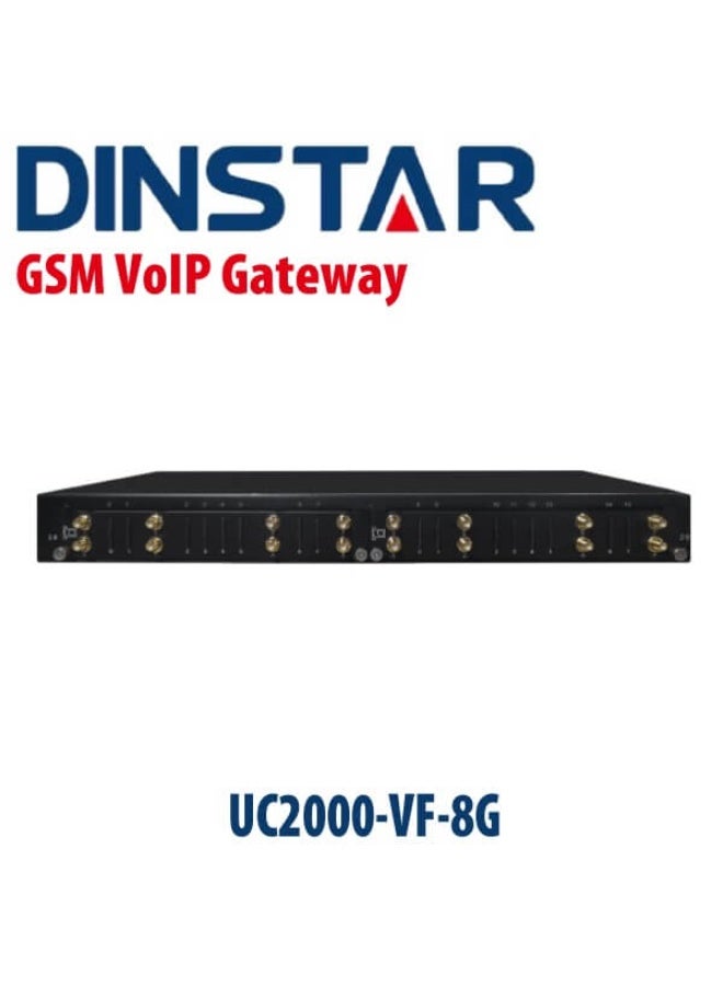 DINSTAR بوابة VoIP GSM Dinstar UC2000-VF-8G 8 منافذ - Image 2