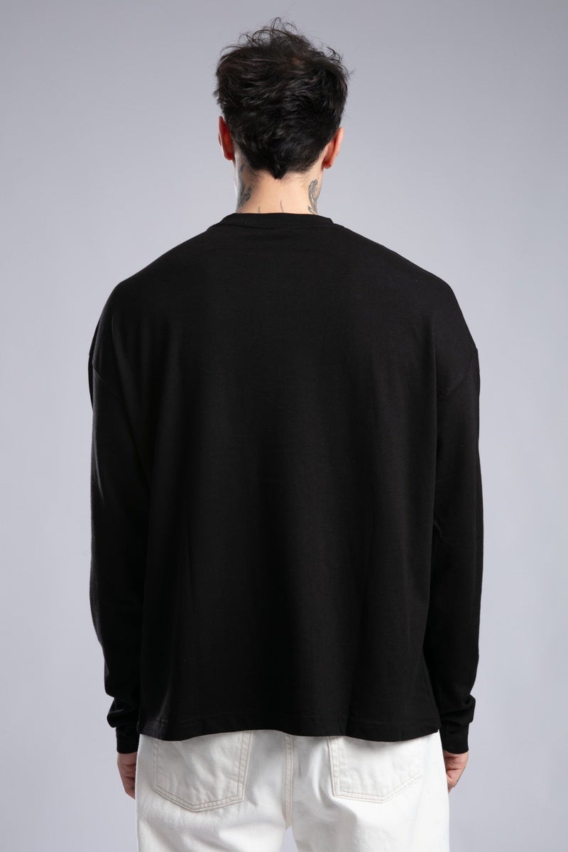 كاتش سويت شيرت ضيق بطبعة شعار بسيطة - Image 5