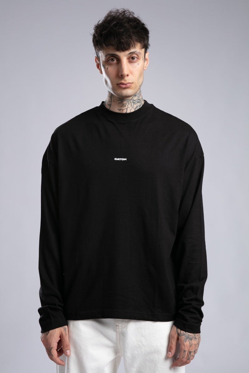 Catch Slim Sweatshirt with Minimalist Logo Print - Image 3