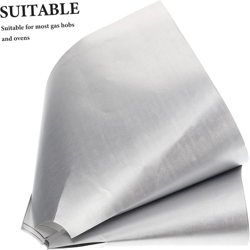 دويتول 6 قطع بطانة الموقد، واقي الموقد الغازي، بطانة الفرن، أغطية شعلة الموقد، PTFE قابلة لإعادة الاستخدام للموقد الغازي - Image 5