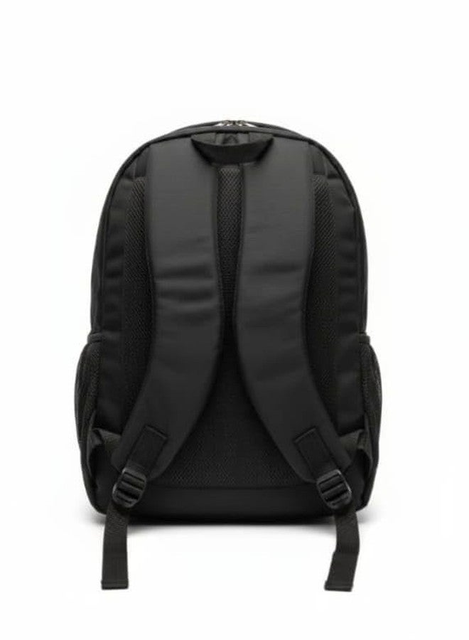 Laptop Backpack for Men & Women 35L | Water Resistant School, College & Office Bag | Lightweight Travel Backpack with 3 Spacious Compartments, Padded Straps & Side Pockets (Black & Orange, 35L) - Image 2