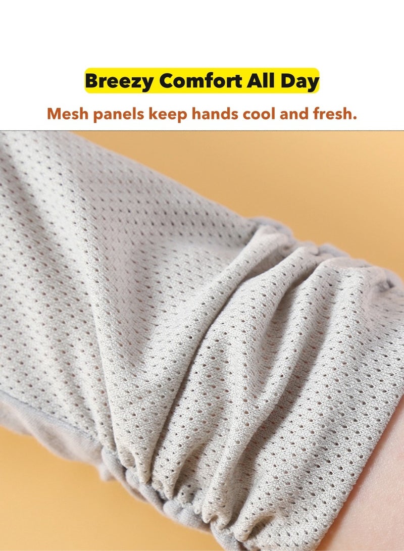 Generic Women’s UV Protection Driving Gloves – UPF 50+, Cotton Comfort, Anti-Slip, Touchscreen-Friendly  - Image 4