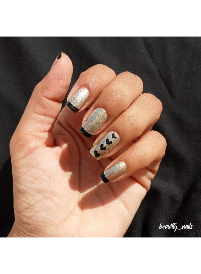 POSH Rare Metal Combo Of 2 Golden Glow 828 Super Metal833 6 Ml Eachone Coat Metallic Finishquick Dry Long Lasting  - Image 3