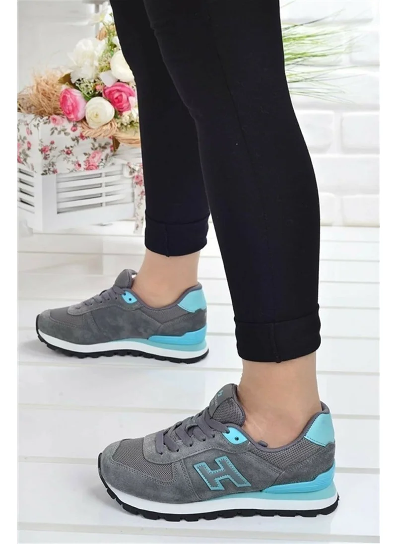 هامر جاك Peru Women's Sneaker Sports Shoes 19250 Gray Turquoise V7