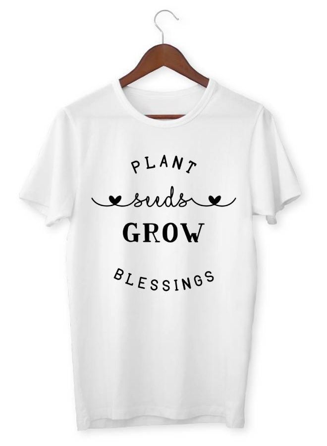 LOUD UNIVERSE Men’s Soft T Shirt Printed Plant Seed grow Blessings - Image 1