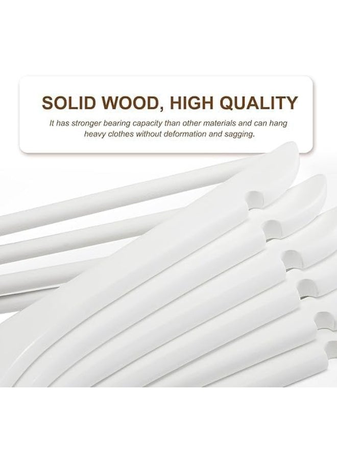 HOUSE DAY HOUSE DAY 20PK White Wooden Hangers with Rose Gold Hook  - Image 5