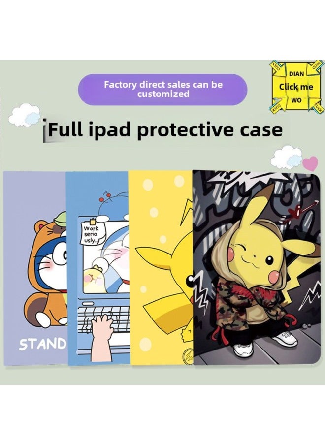 Generic Ipad Air2 Protective Case Sleep 5 Tablet Mini2/4/1 Leather Case 3 Voltage Thin 5 Mini Case 8-Color:Keyboard Tinker Bell-Applicable Model:2020/2021/2022 Version Pro11 Inch  - Image 3