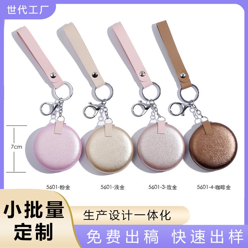 Mini Portable Folding Double-Sided Mirror, Portable Makeup Mirror, Cute Children'S Small Mirror, Handheld Double-Sided Mirror - Image 2